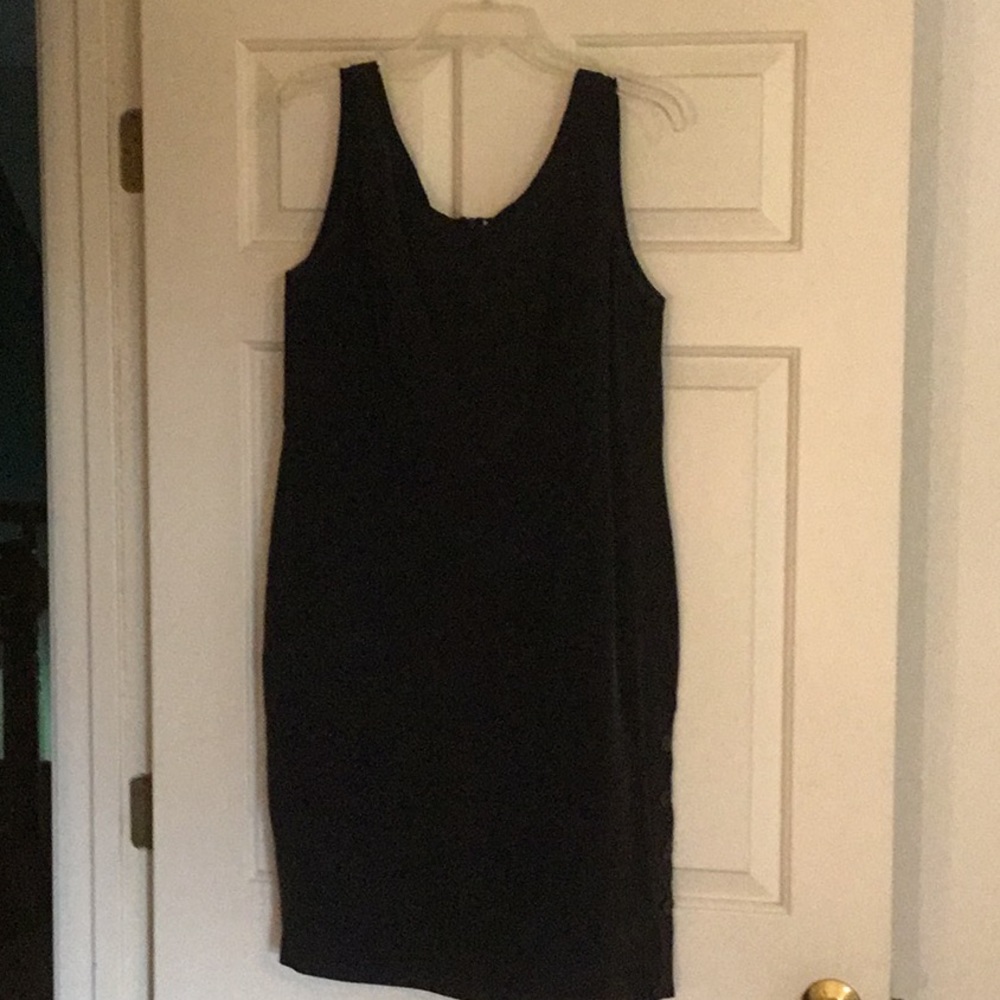 Silk little black dress